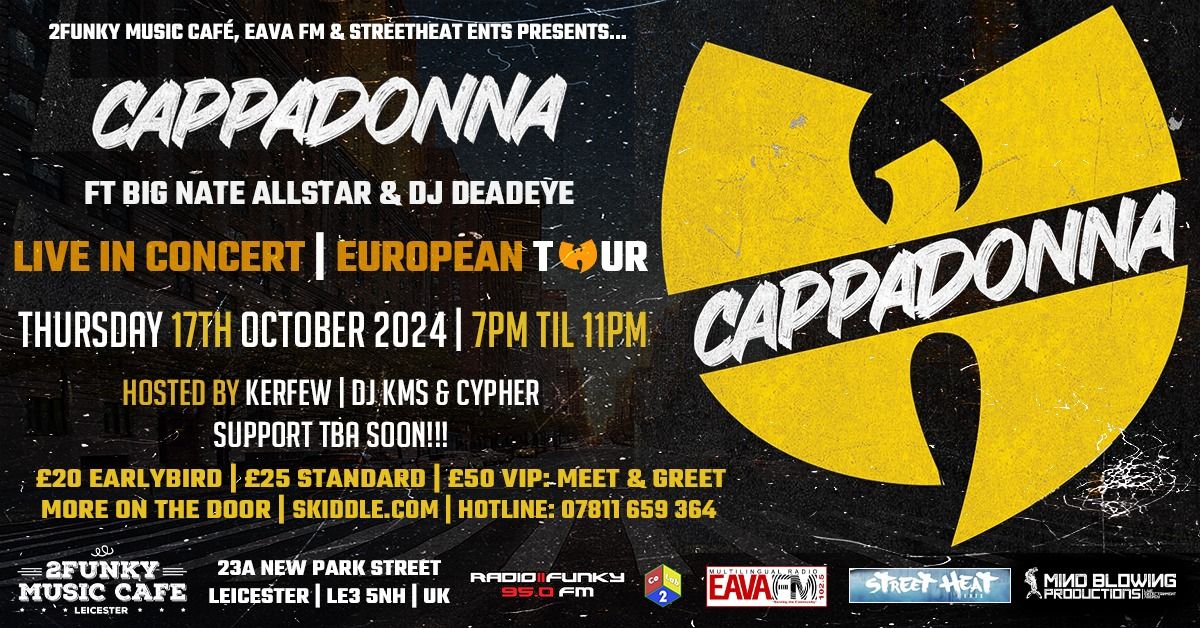 Cappadonna (Wu-Tang Clan) Live in Leicester UK\n\n