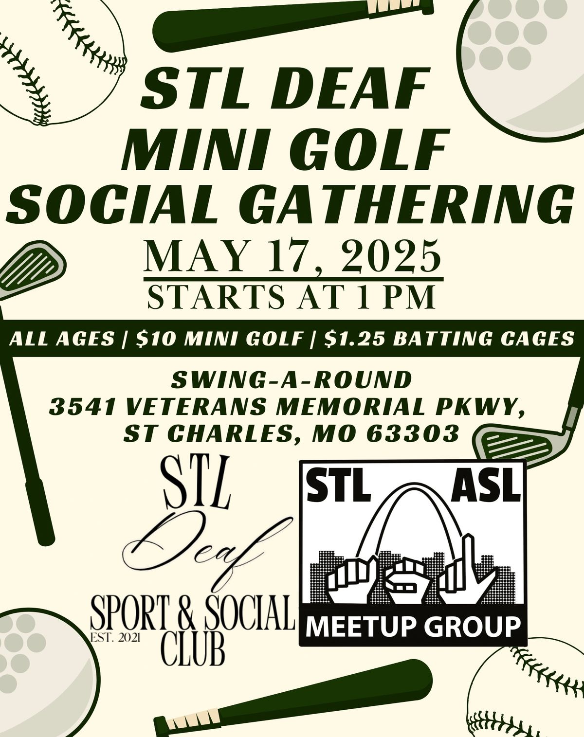 STL Deaf Mini Golf Social Gathering