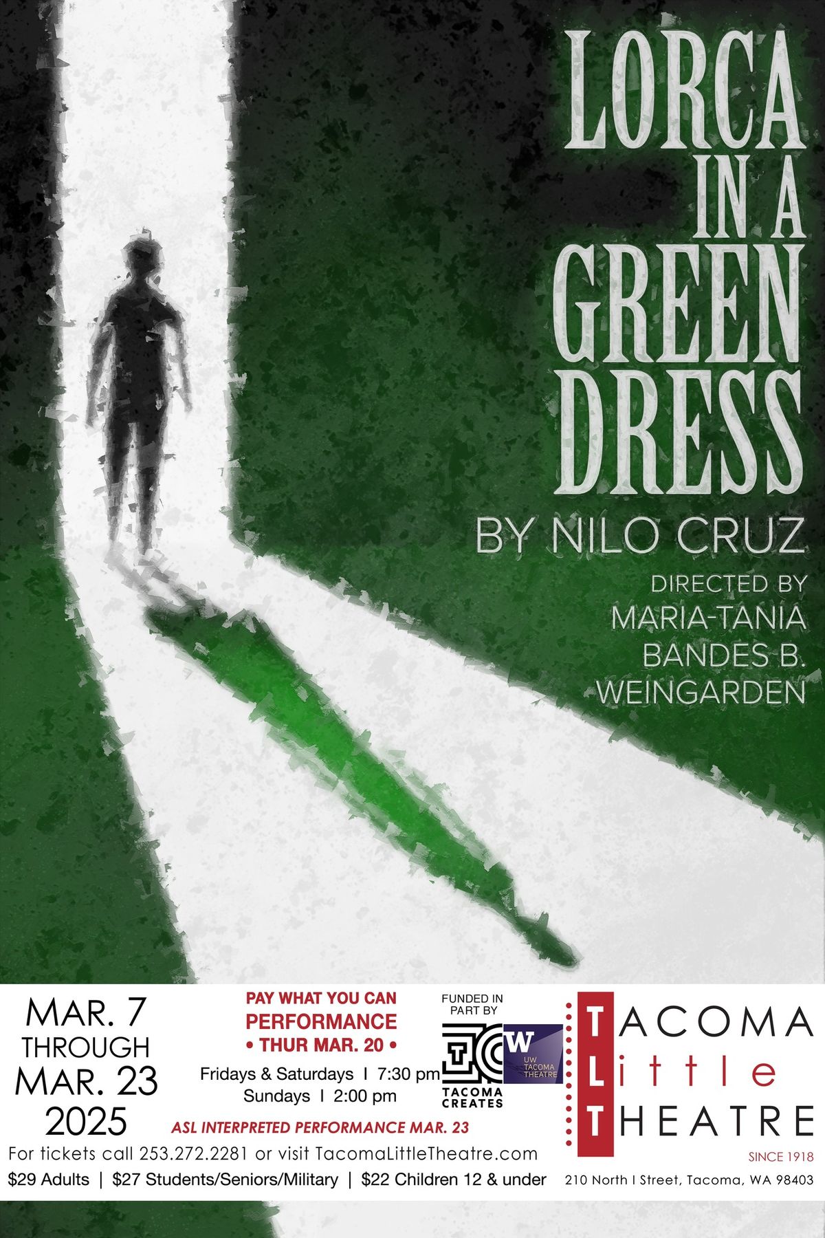 Lorca in a Green Dress at Tacoma Little Theatre