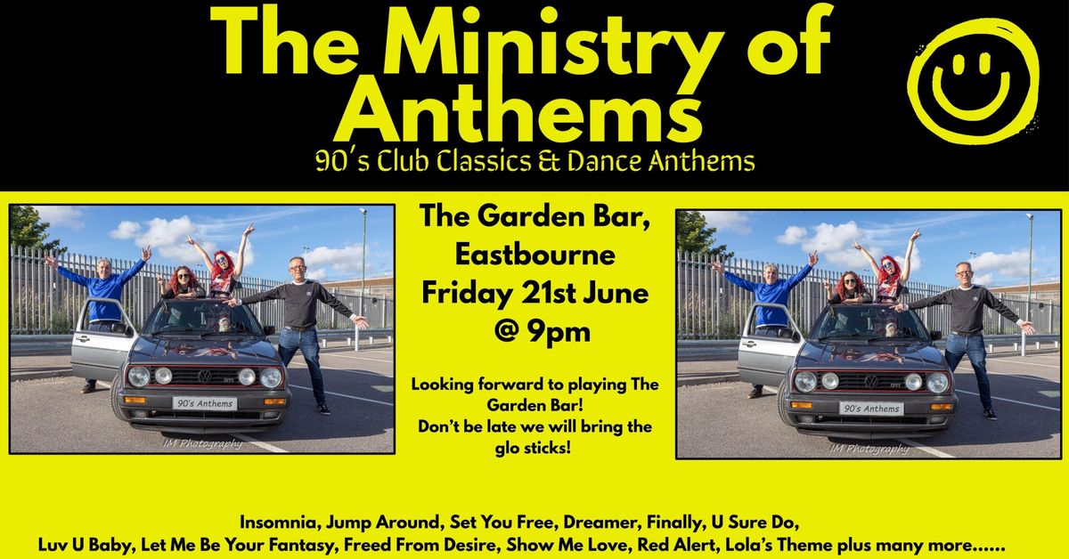 The Ministry of Anthems live at The Garden Bar Eastbourne
