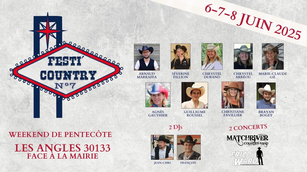 Festi'Country N\u00b07 - Les Angles (30) - 6-7-8 juin 2025