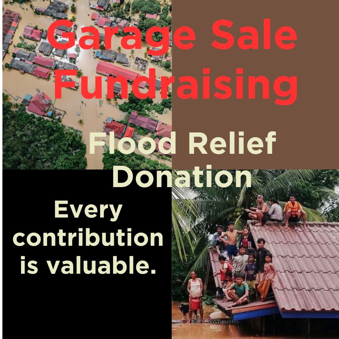 Garage Sale fundraiser Flood relief in Laos 