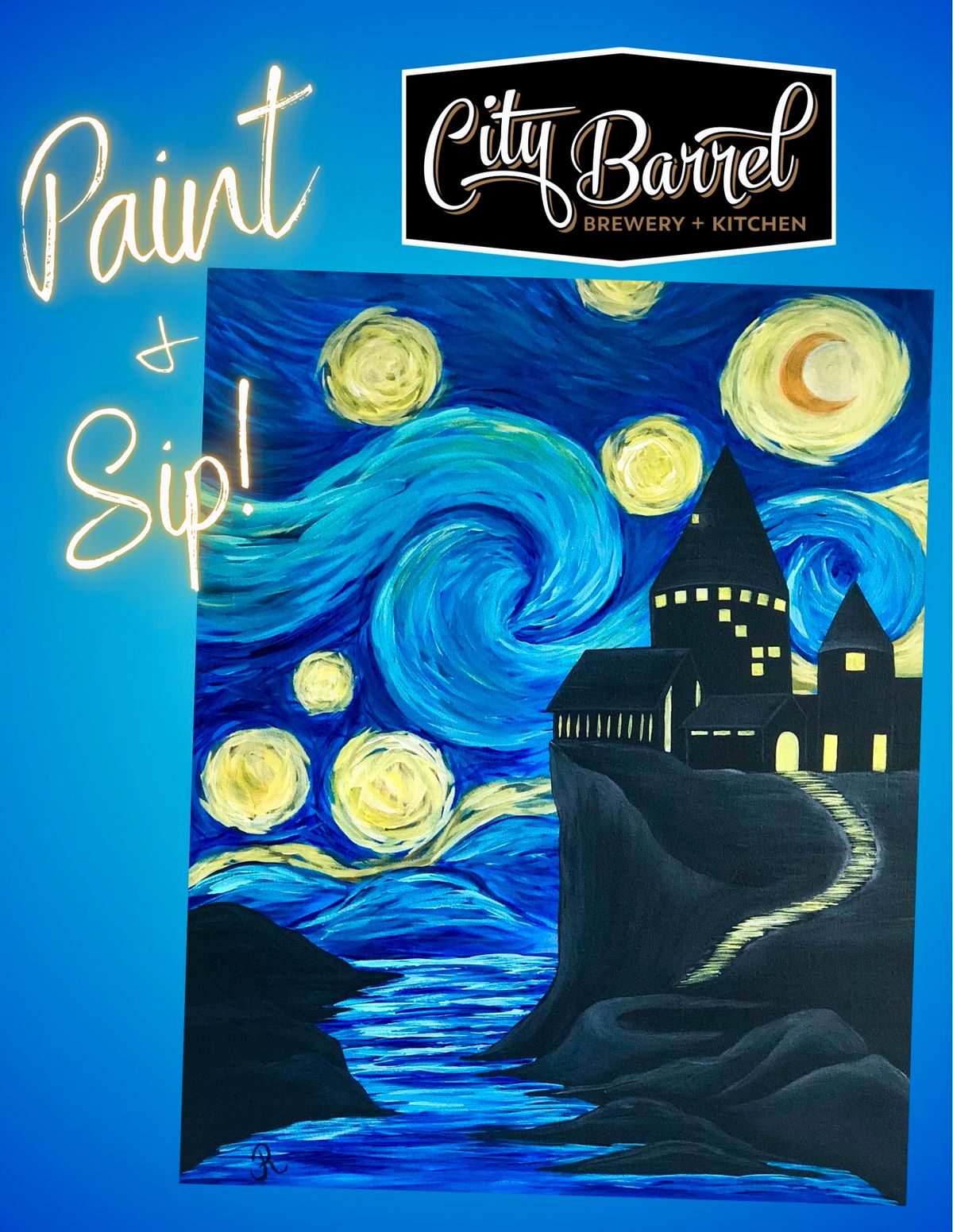 Paint & Sip at City Barrel Brewing!