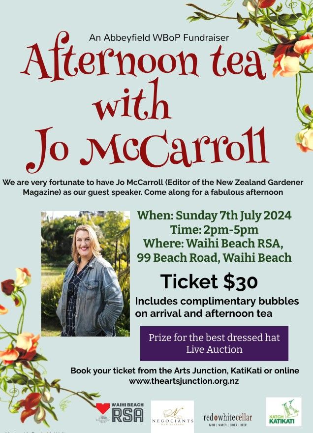 Afternoon Tea with Jo McCarroll