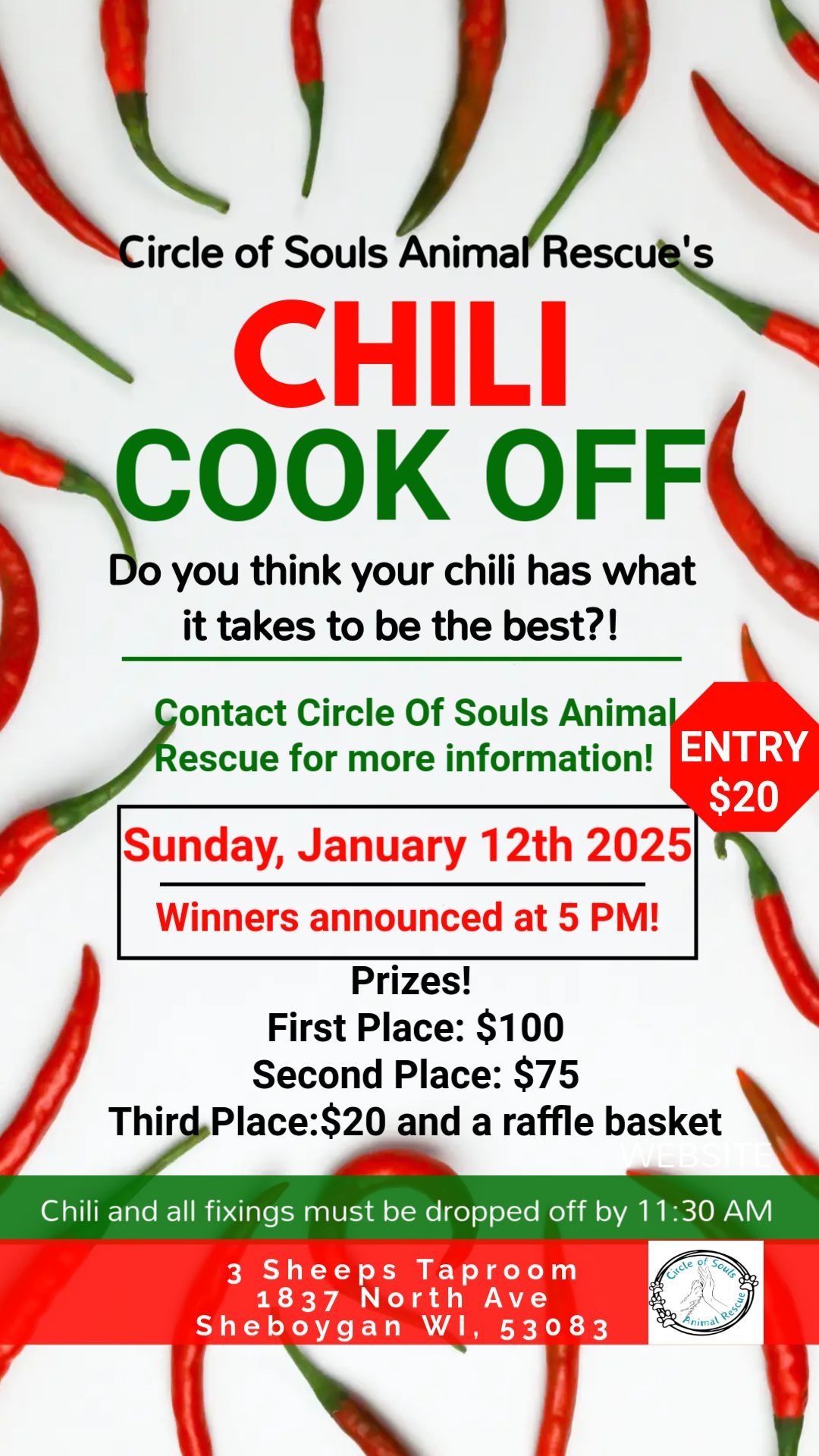 GREAT BOWLS OF FIRE \ud83d\udd25 it\u2019s a chili cook-off event!