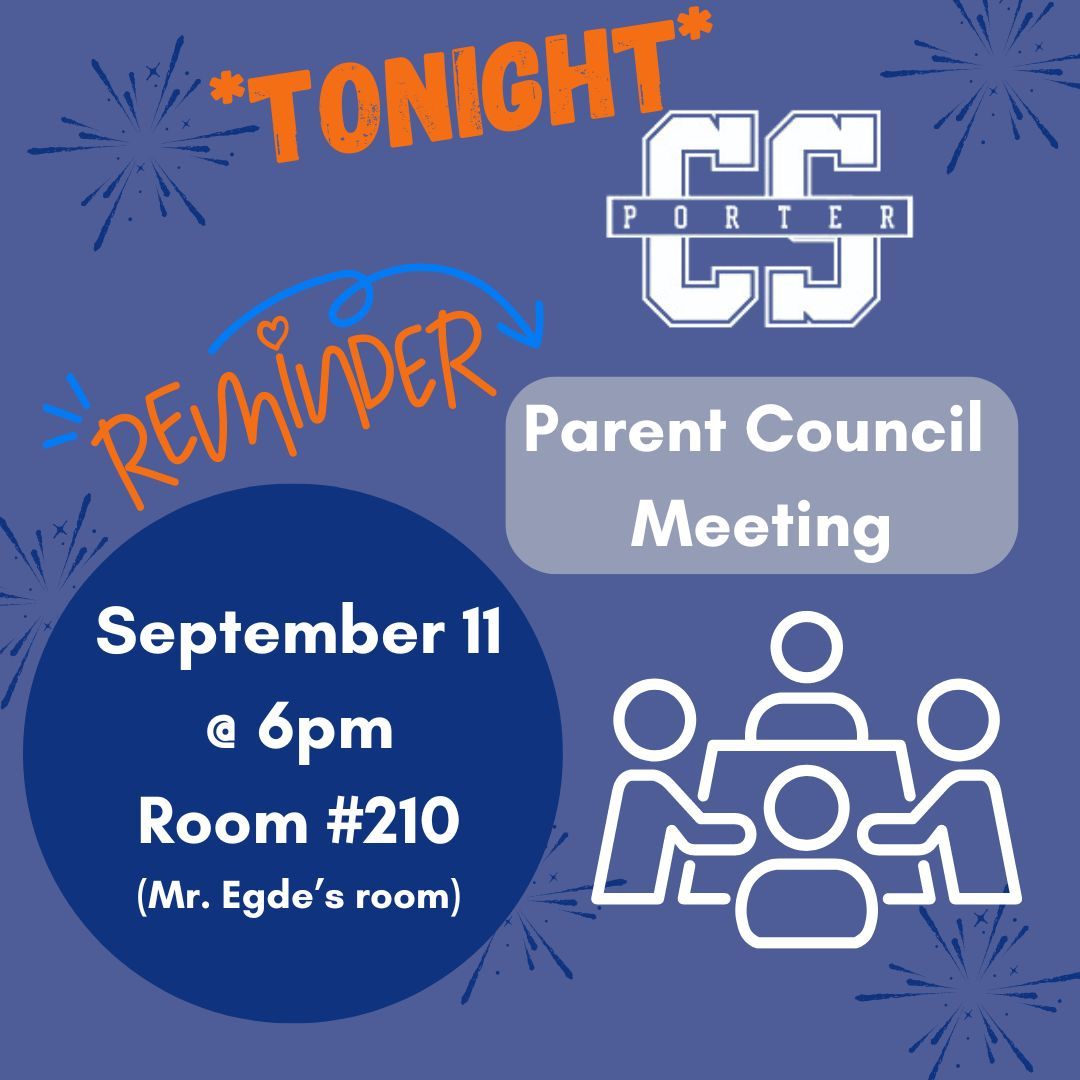 CS Porter Parent Council Meeting