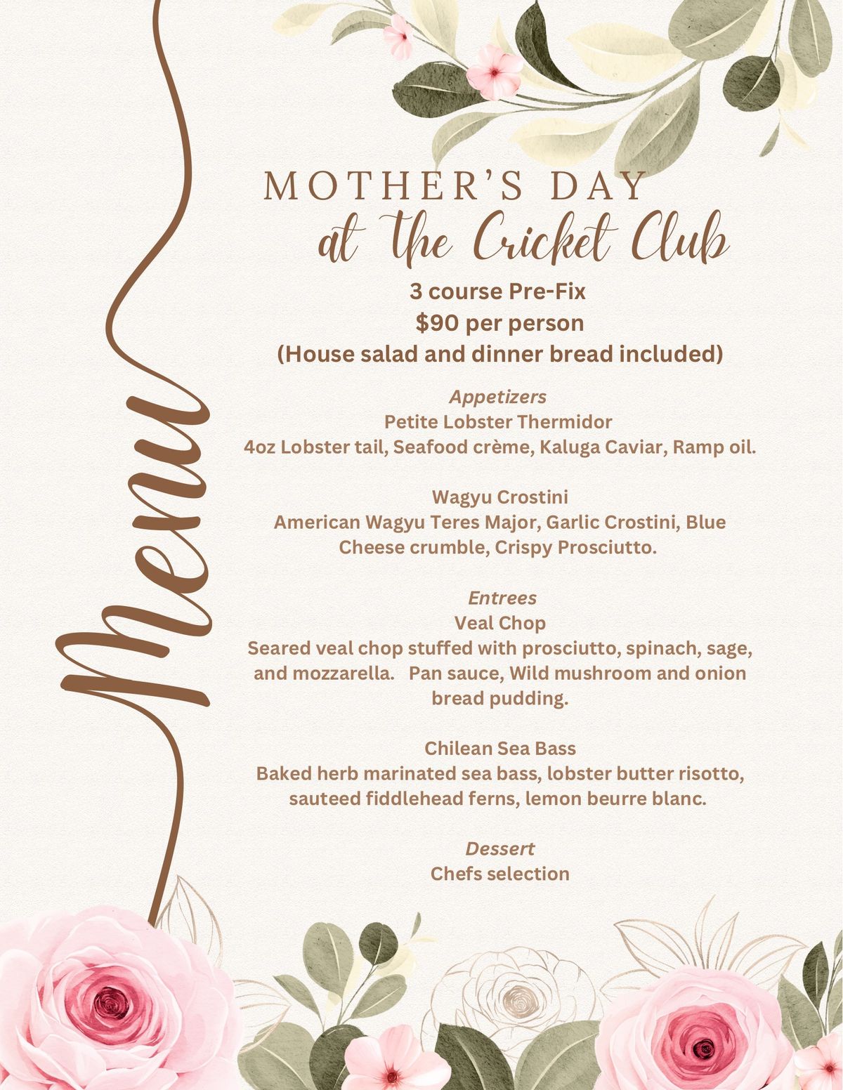 Mother\u2019s Day at The Cricket Club