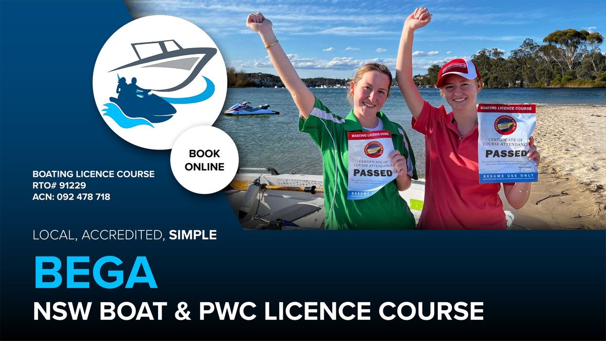 Bega Boat & PWC Licence Course