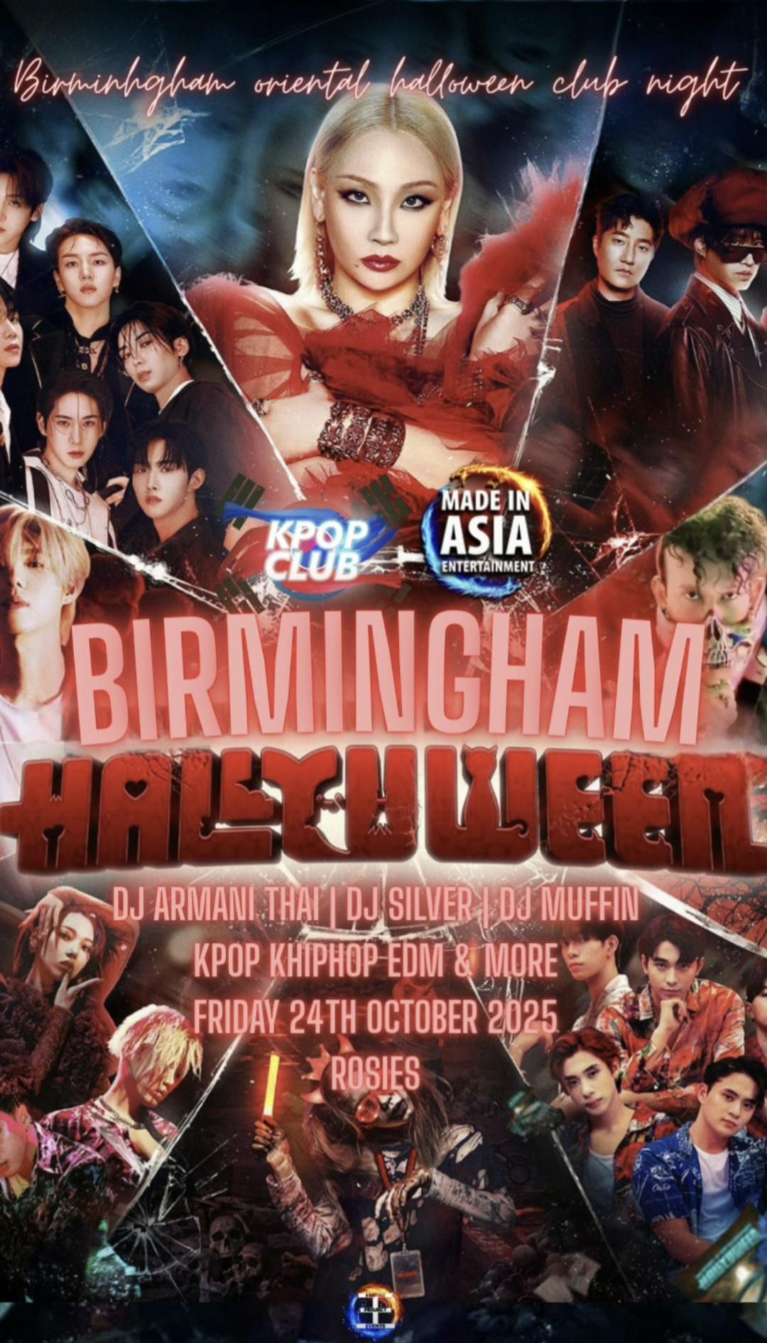 BIRMINGHAM Oriental Halloween Club Night: Hallyuween KPop Club x Made In Asia with DJ Armani Thai | KPop HipHop EDM & More | \u00a35 Tickets for Soc Members & Dance teams | 24\/10\/25