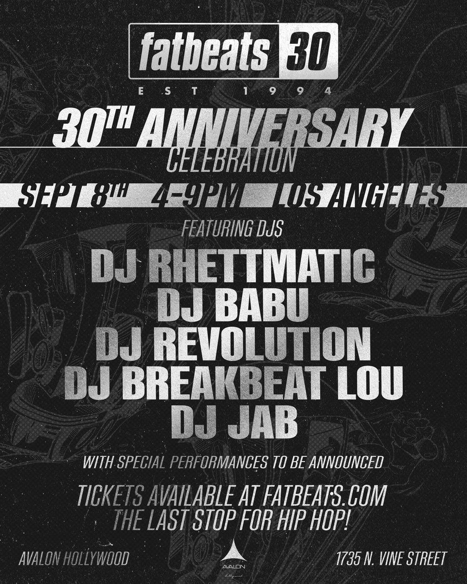 Fat Beats 30th Anniversary Celebration