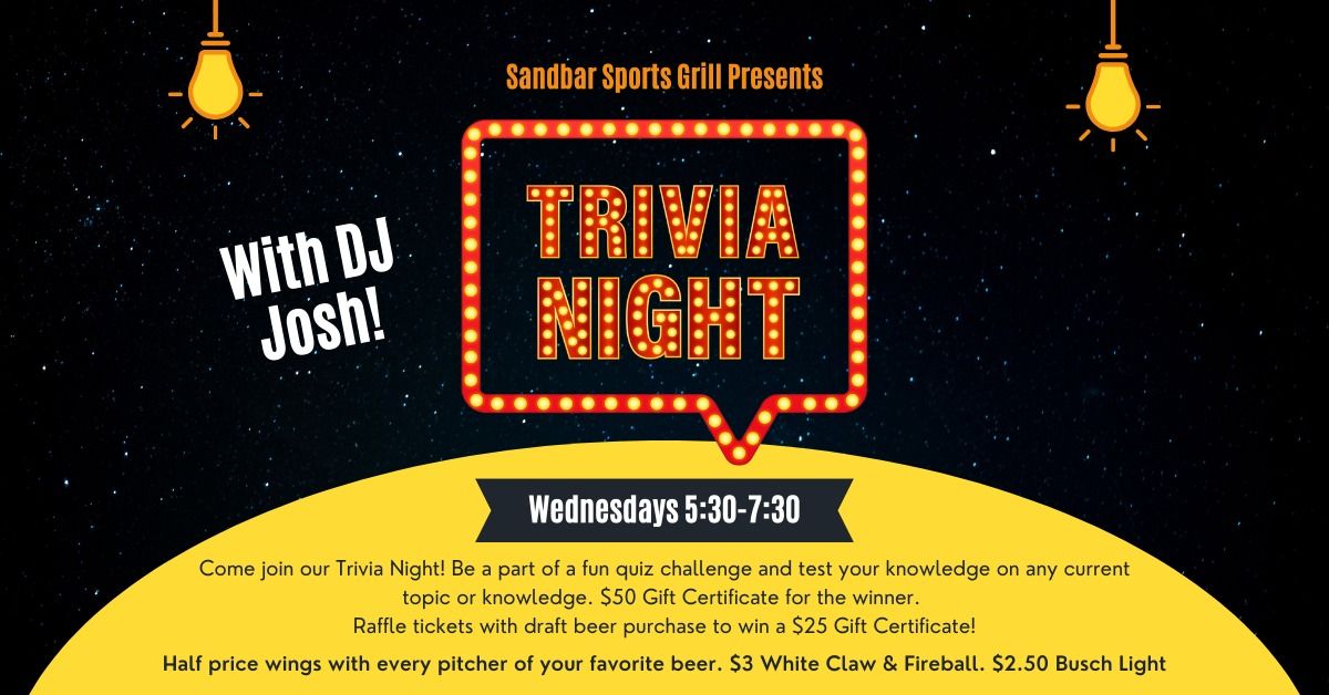 Sandbar Trivia w\/ DJ Josh