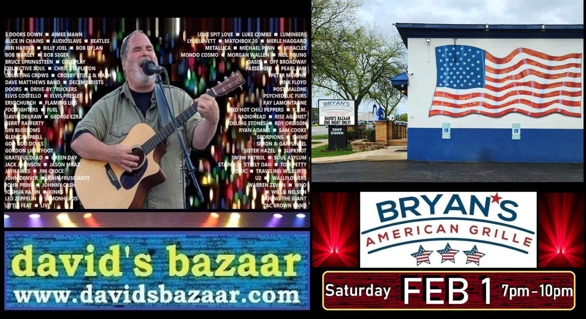 David's Bazaar @ Bryan's American Grille, Downers Grove, IL