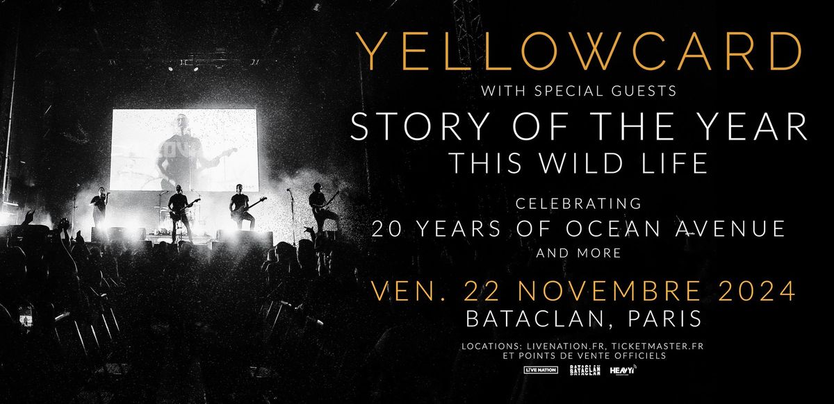 YELLOWCARD | Bataclan, Paris - vendredi 22 novembre 2024