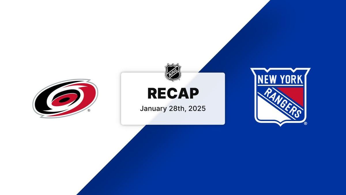 Carolina Hurricanes vs. New York Rangers