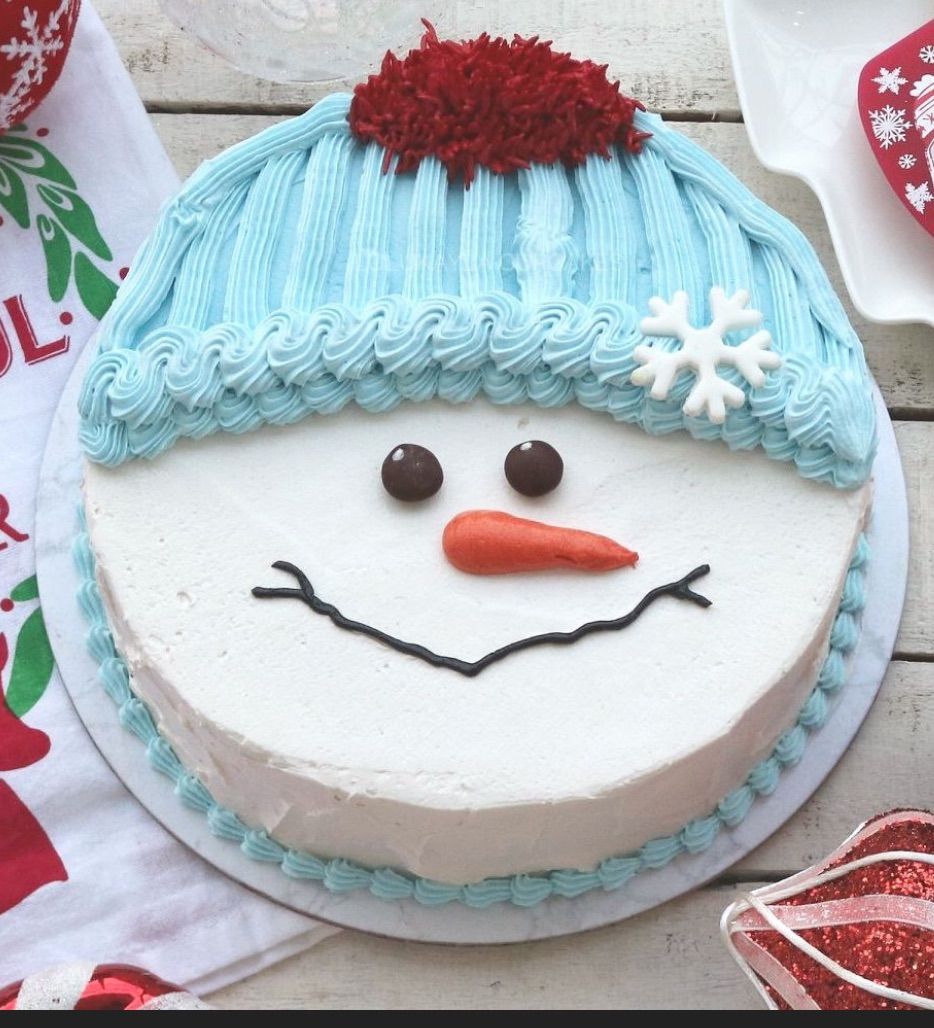 Snowman cake decorating class 