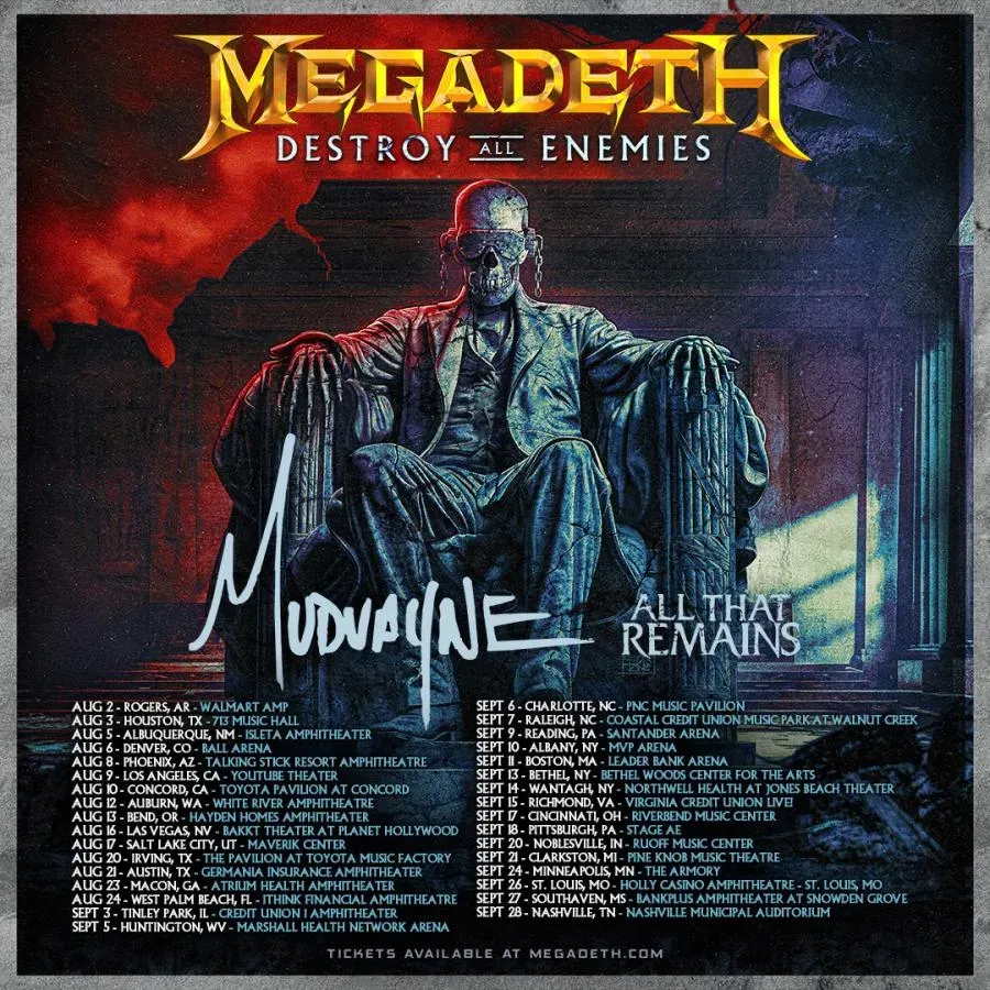 Megadeth at Grand Theatre at Grand Sierra Resort