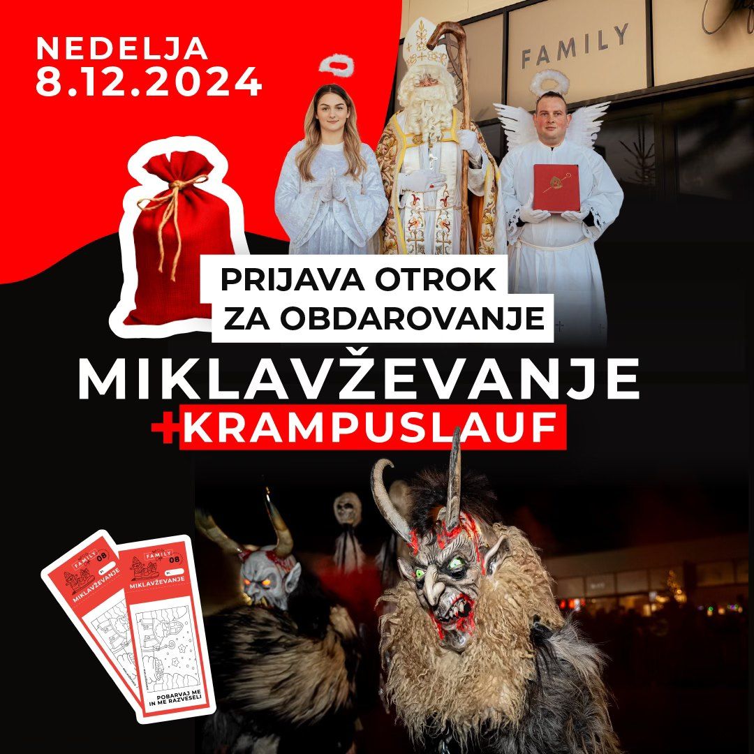 Obisk Miklav\u017ea & Krampuslauf 2024