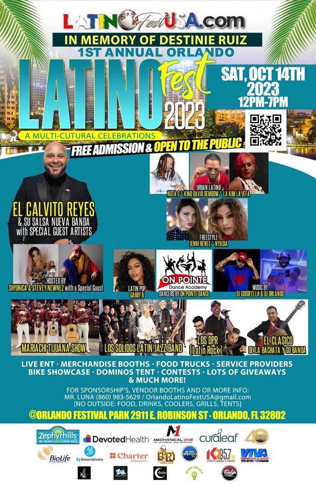 The \u201c1st annual ORLANDO Latino Fest USA 2023".