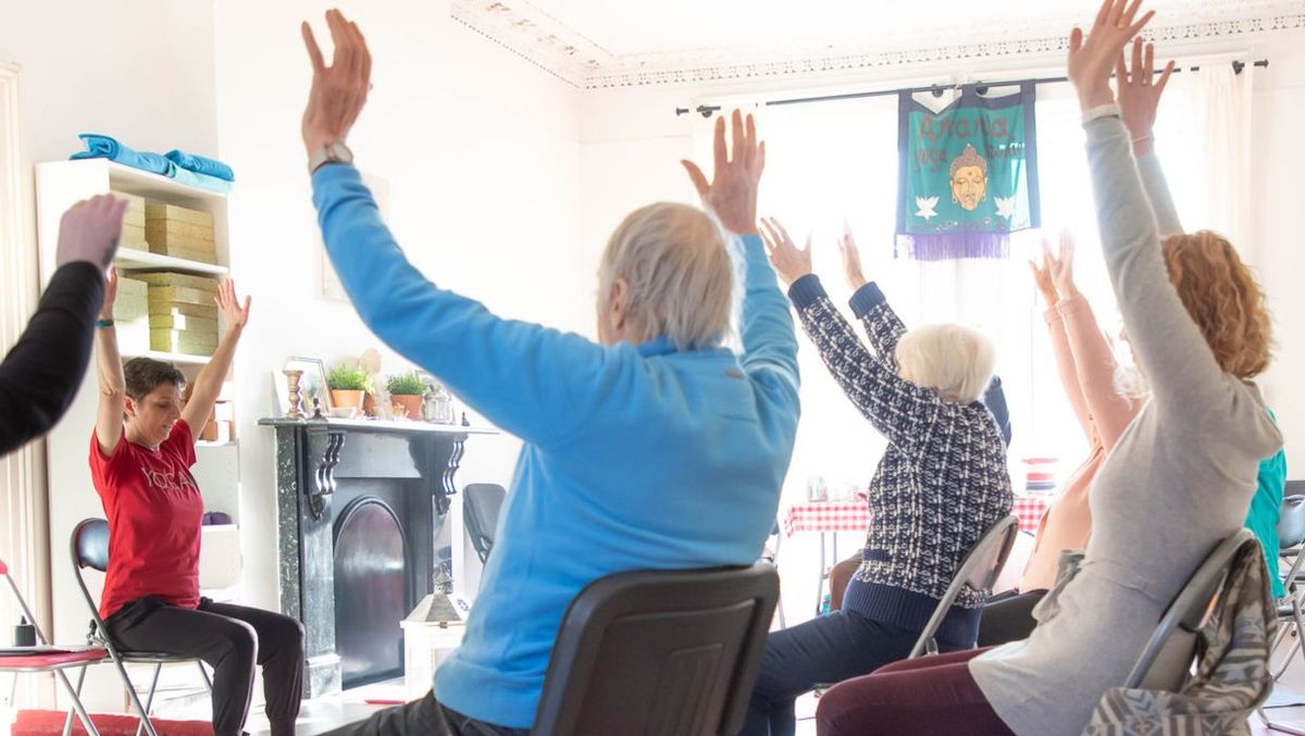 Flex & stretch chair yoga & exercise classes