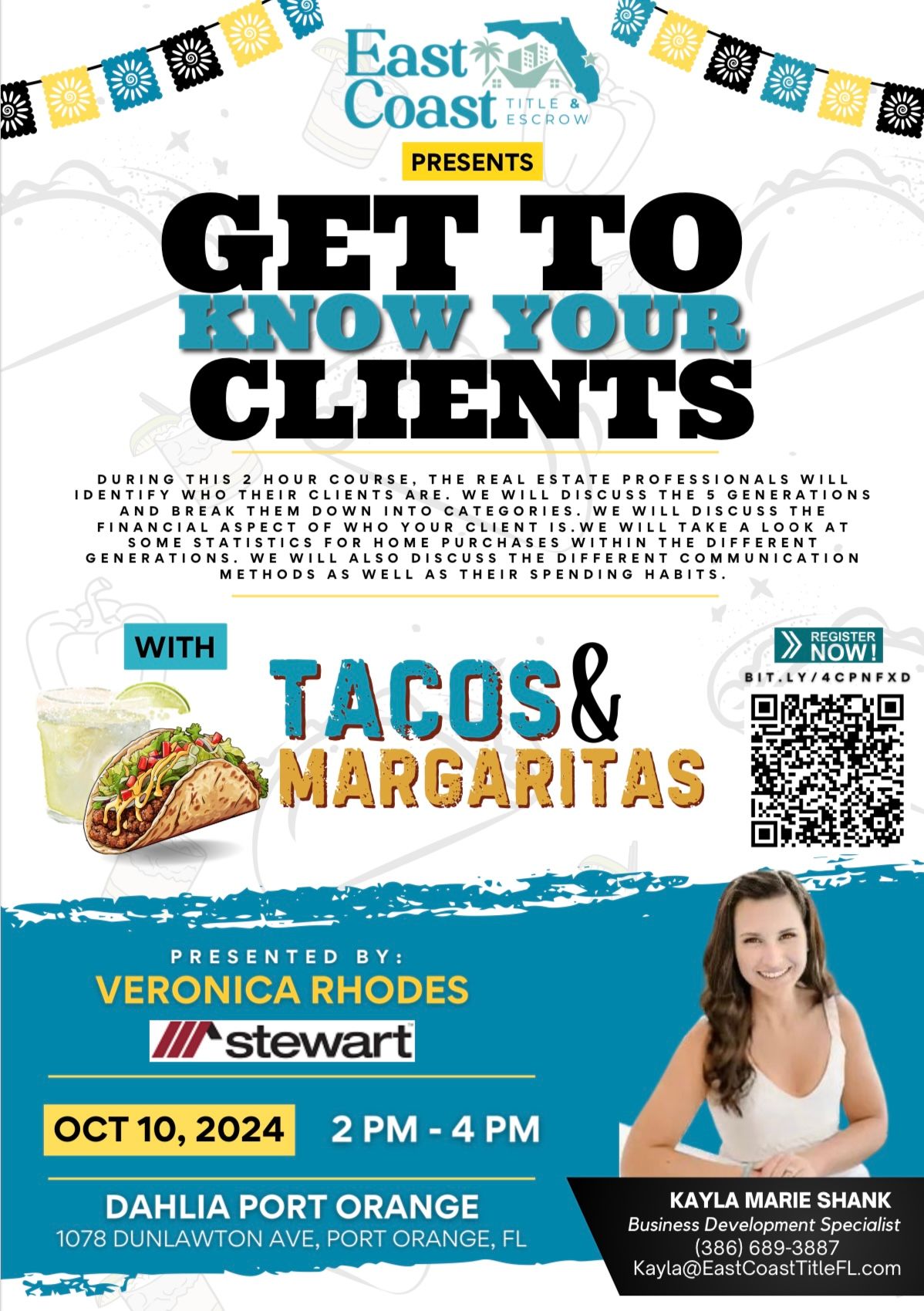 Get to know your Clients and enjoy with us Tacos and Margaritas 