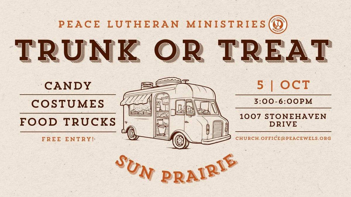 Trunk or Treat - with food trucks!