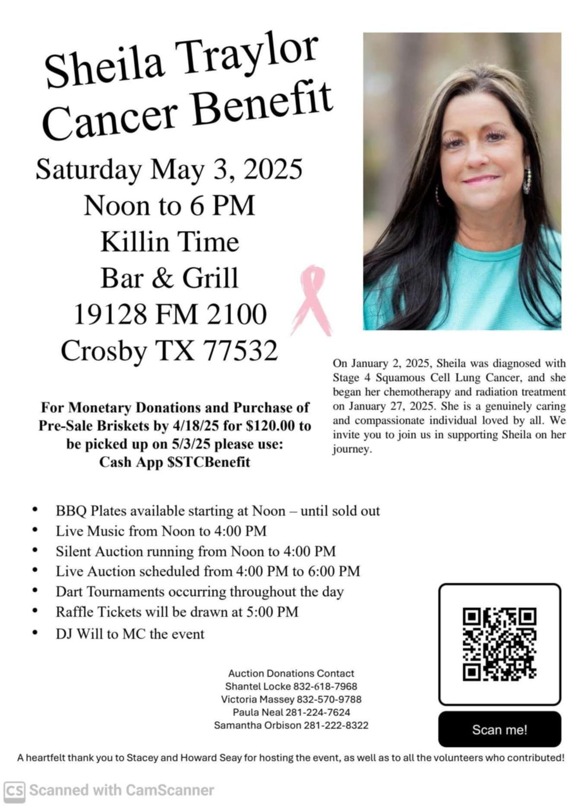 Benefit for Sheila Traylor