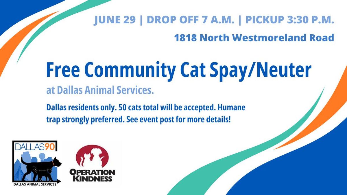 Free Community Cat Spay\/Neuter