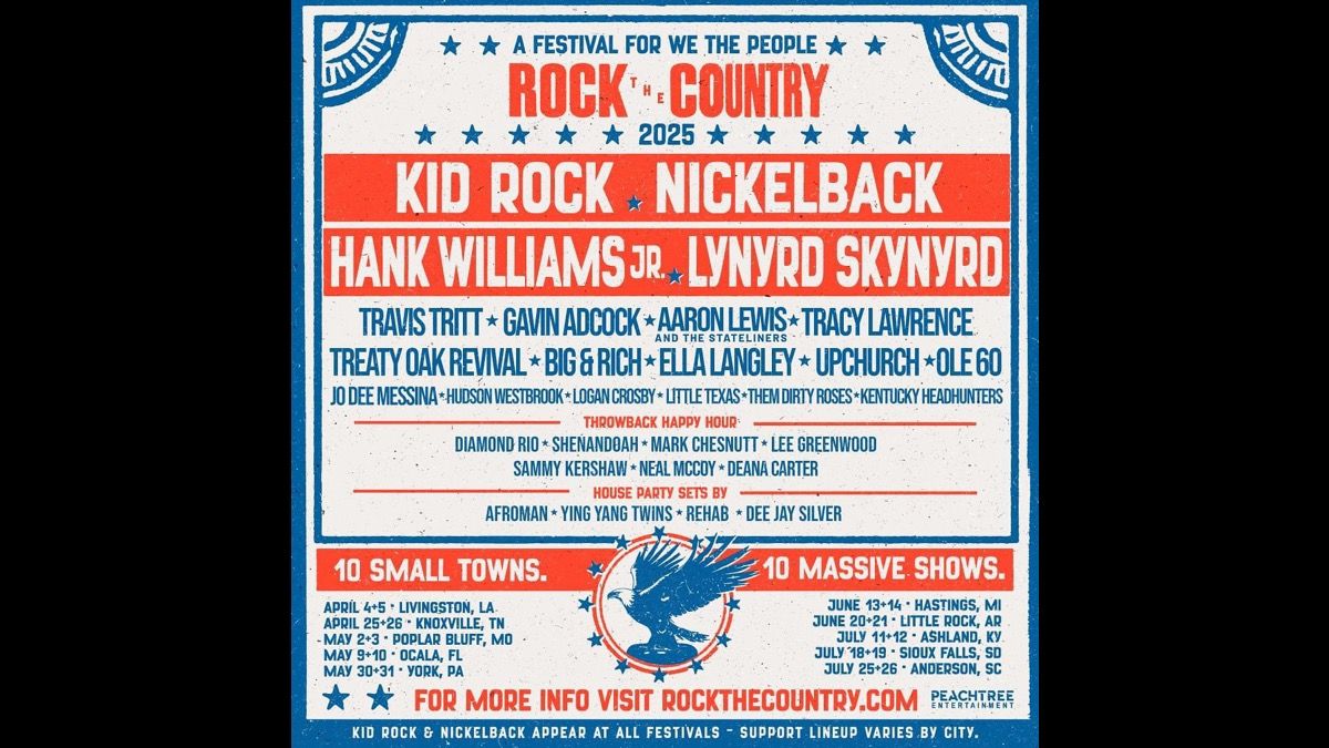 Rock The Country: Kid Rock  Nickelback  Hank Williams Jr. & Tracy Lawrence - 2 Day Pass