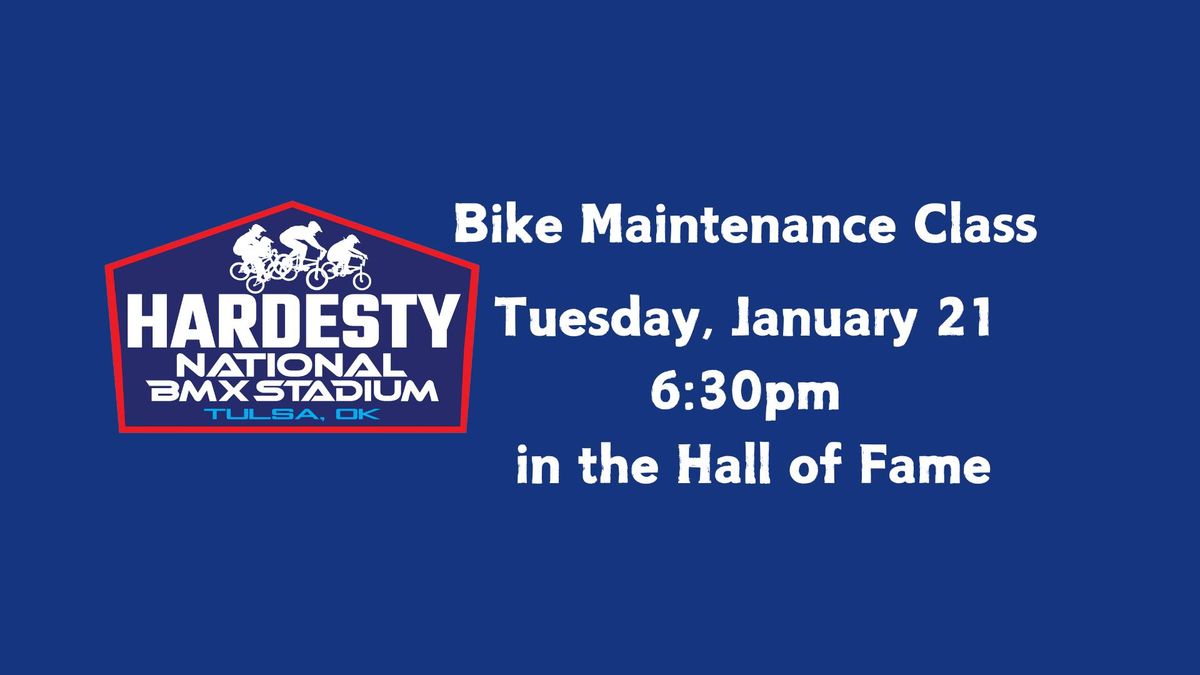 Bike Maintenance Class in the Hall of Fame