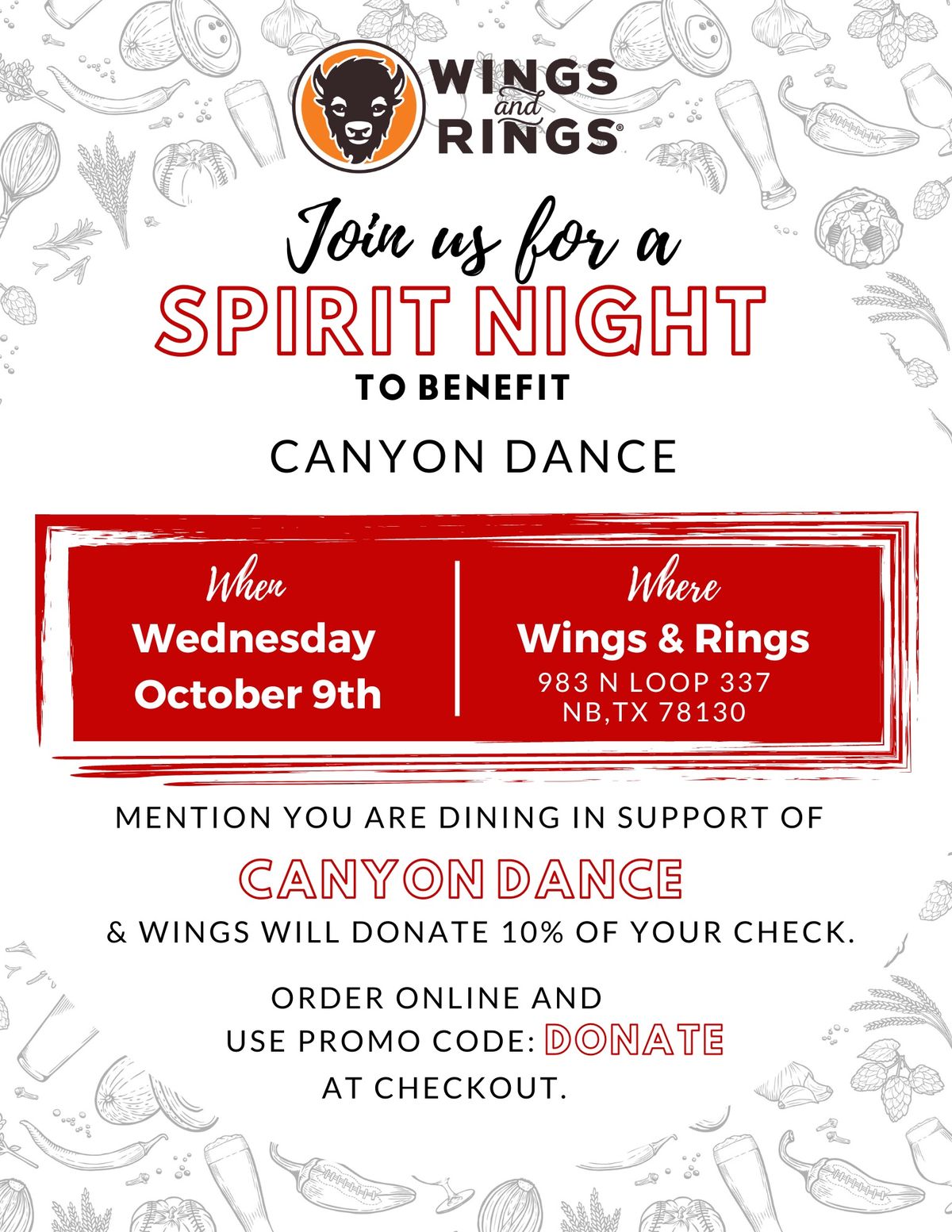 Spirit Night for Canyon Dance