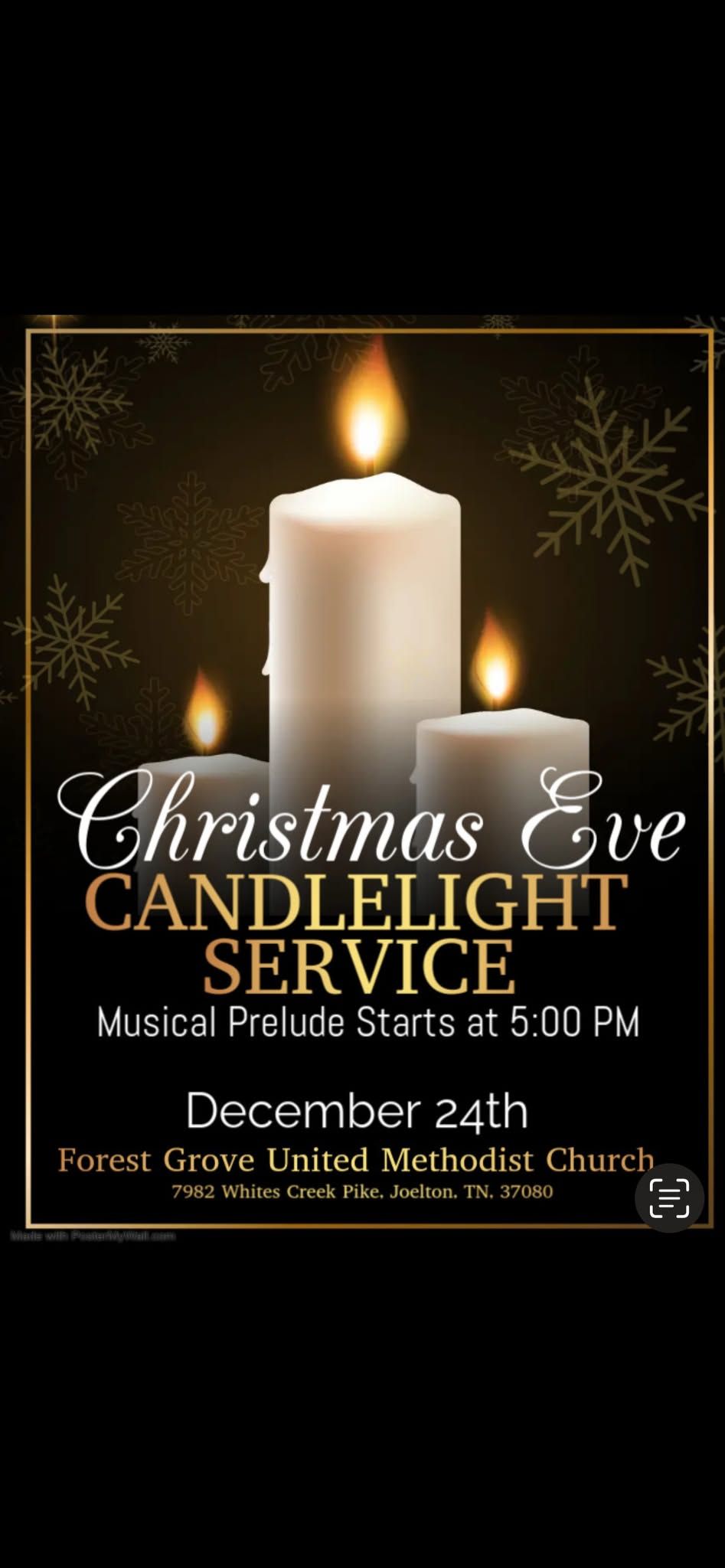 Christmas Eve Candlelight Music and Communion Service 