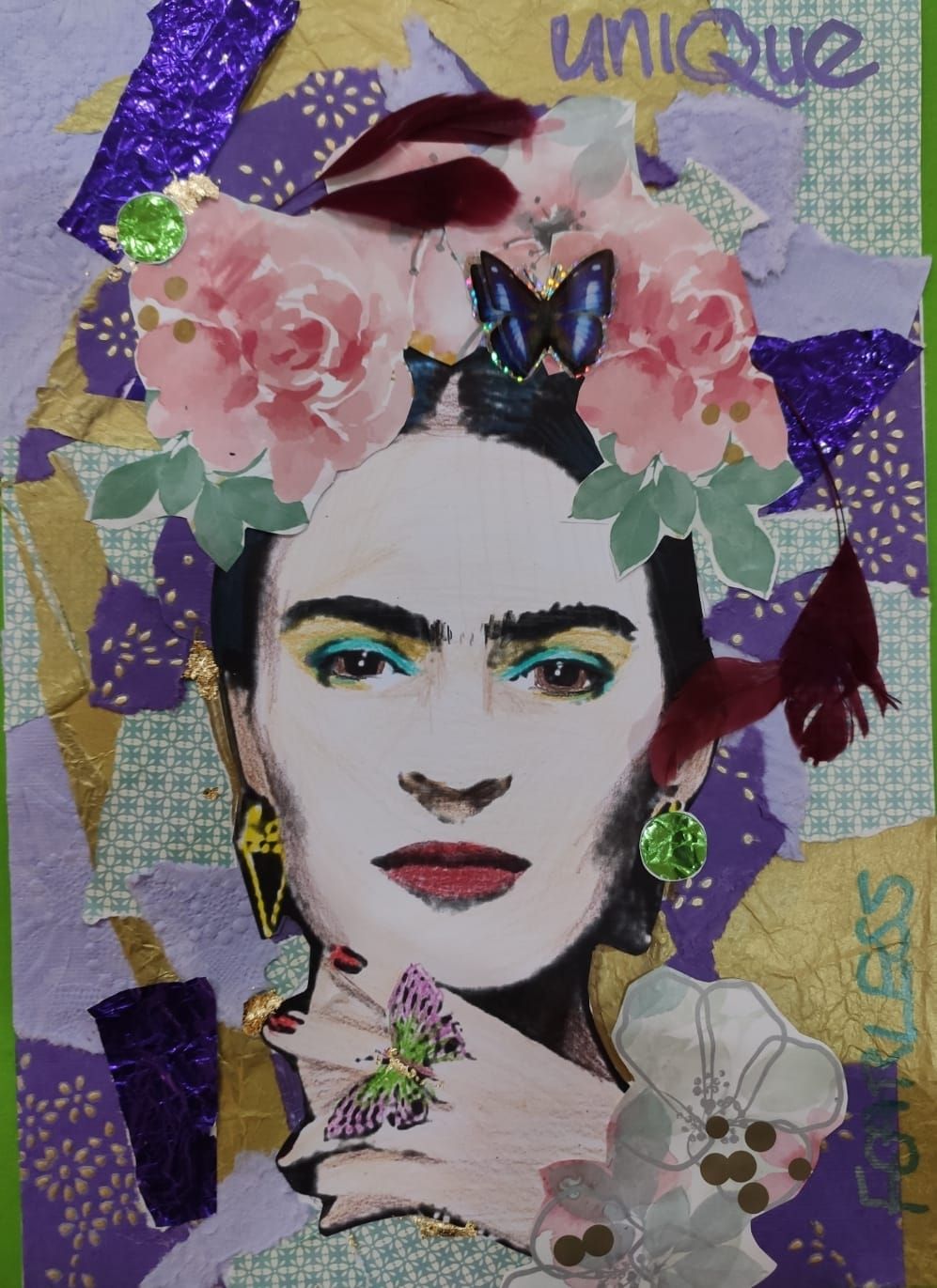 Me Time - Frida Kahlo collage with Maria Credali