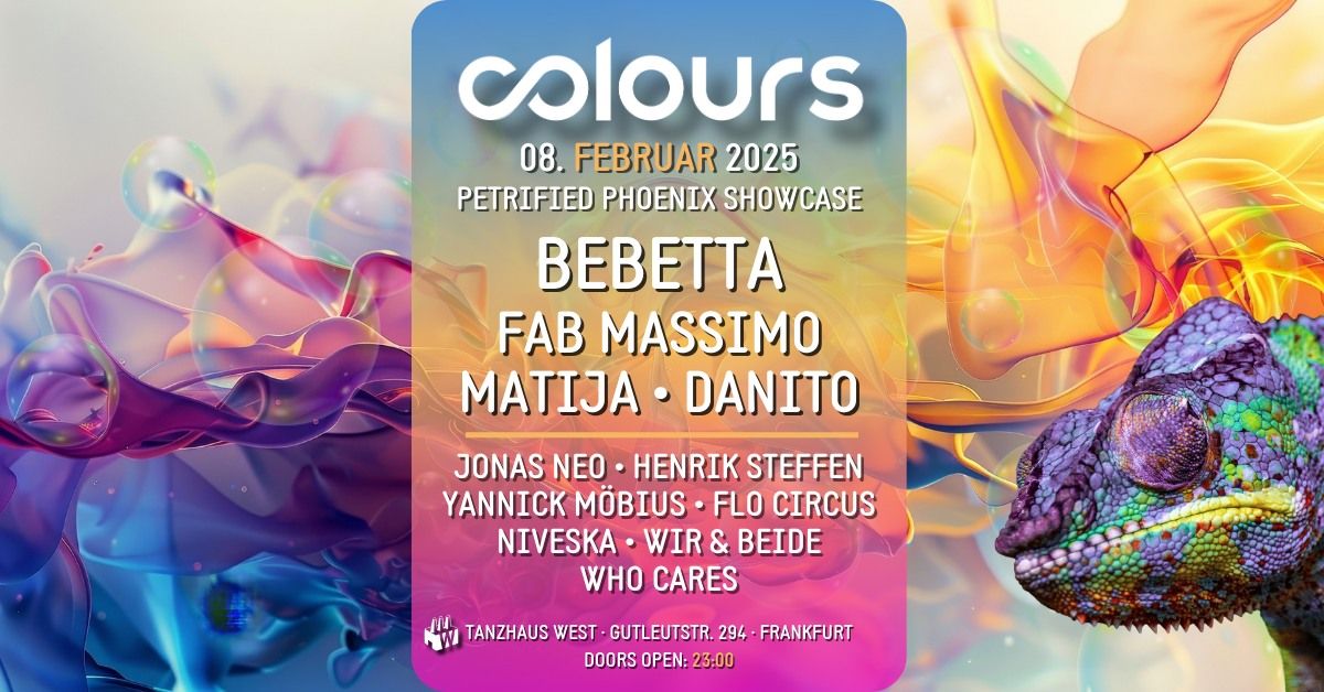 COLOURS with Bebetta, Fab Massimo, Matija, Danito and many more