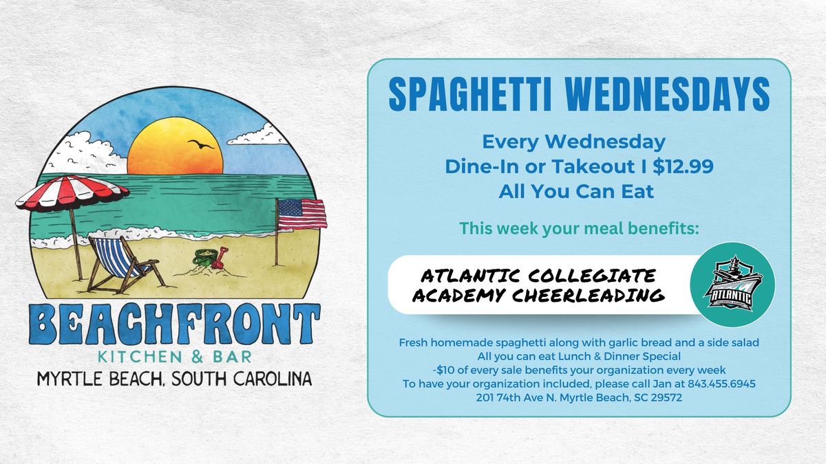 Spaghetti Wednesday ft. Atlantic Collegiate Academy Cheerleading