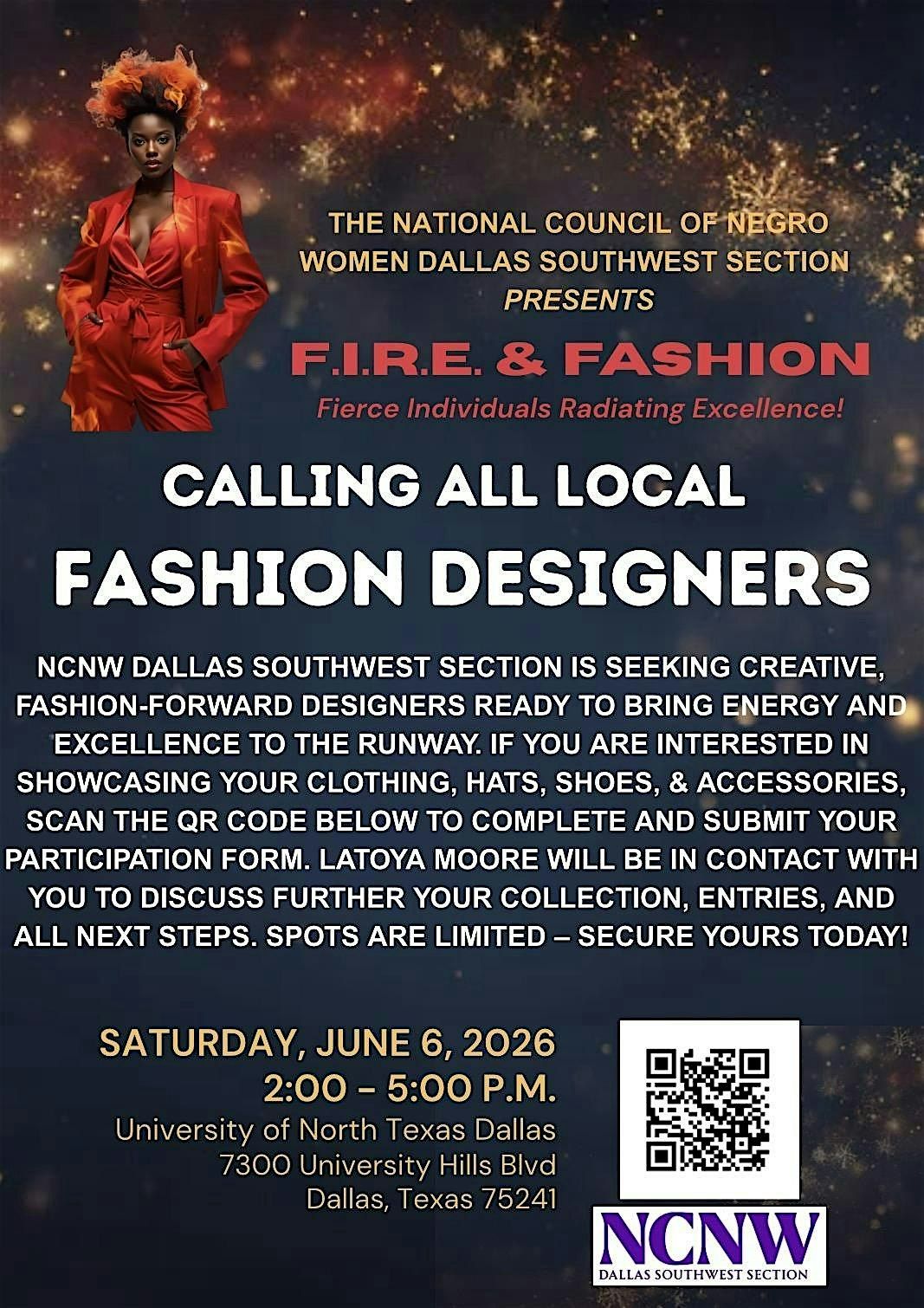 F.I.R.E. & FASHION Runway Show *DESIGNERS SEARCH*