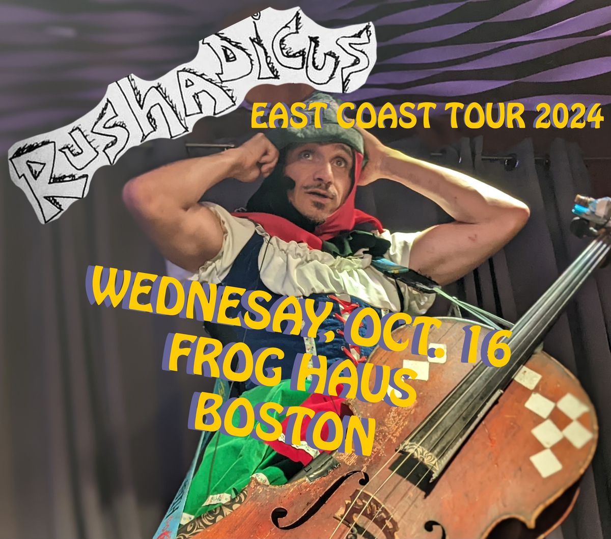 Rushadicus, The Cello Goblin, at Frog Haus