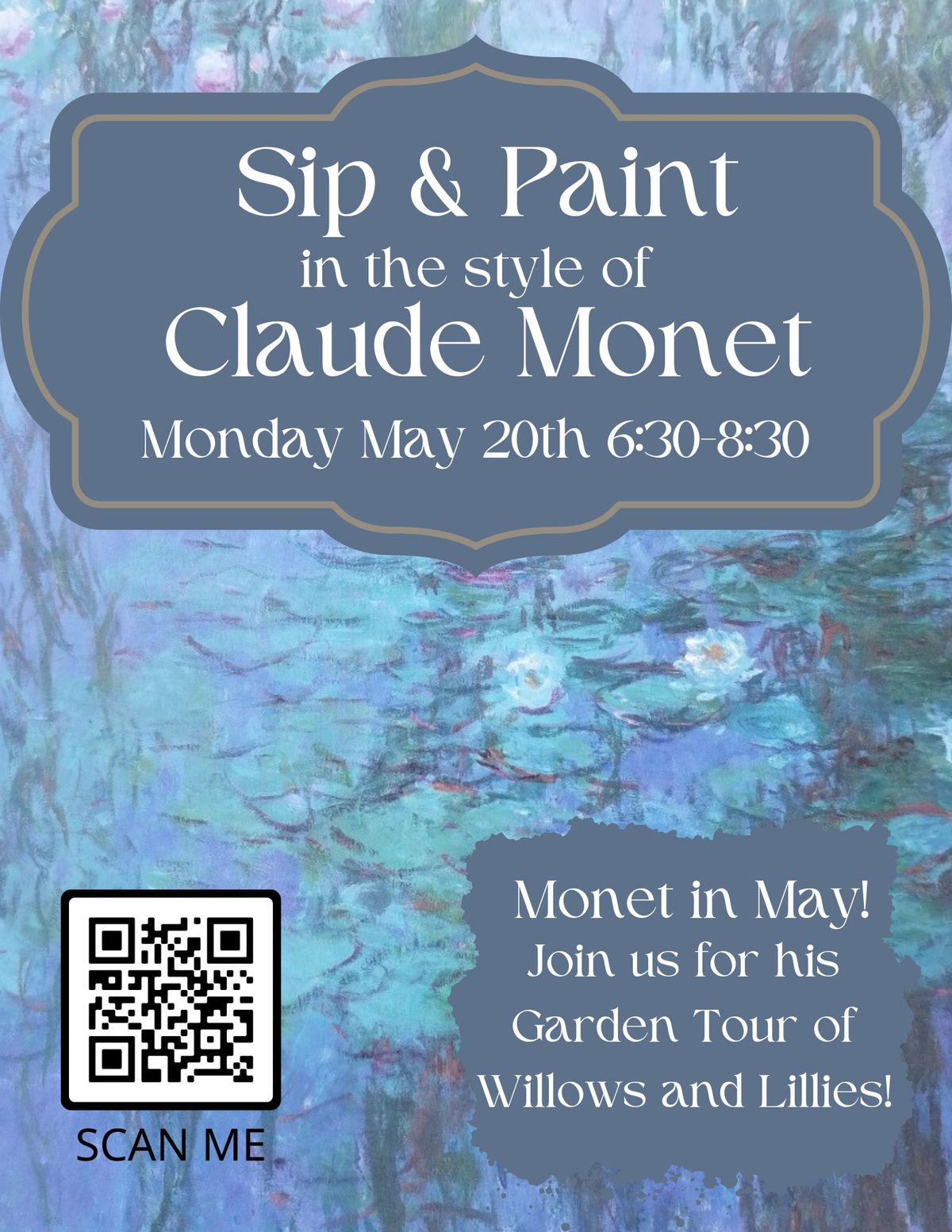 Sip & Paint- Claude Monet 