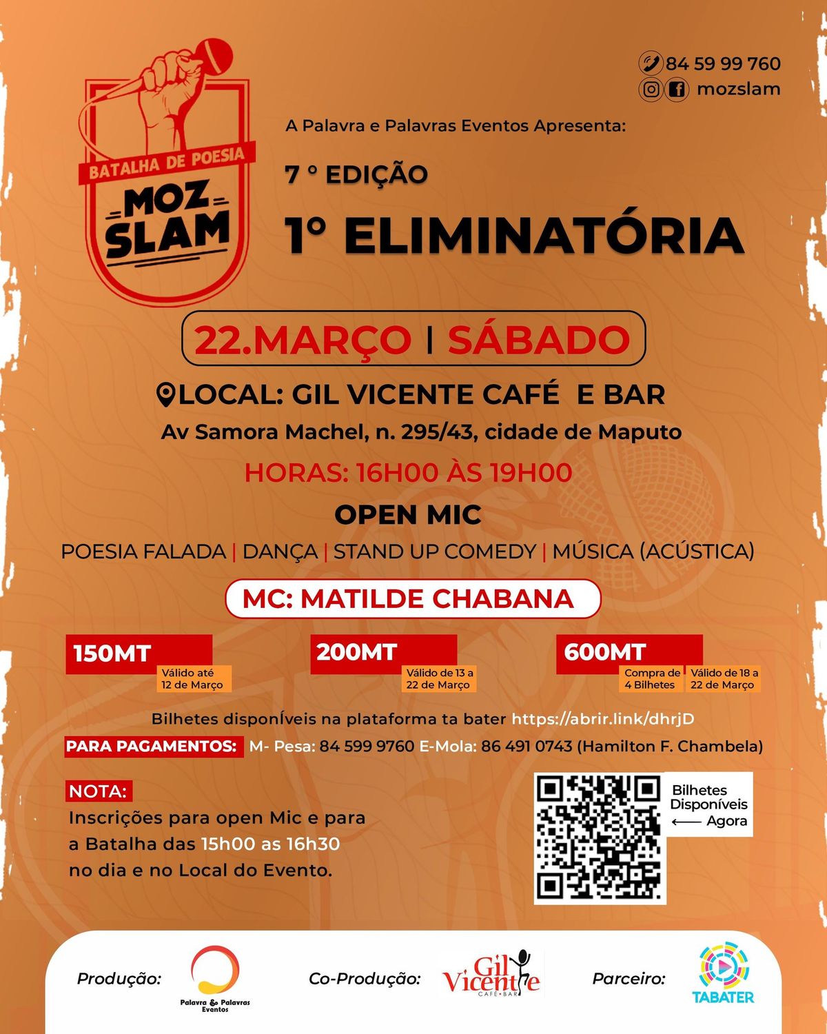  MOZ SLAM \u2013 7\u00aa EDI\u00c7\u00c3O | 1\u00aa ELIMINAT\u00d3RIA    