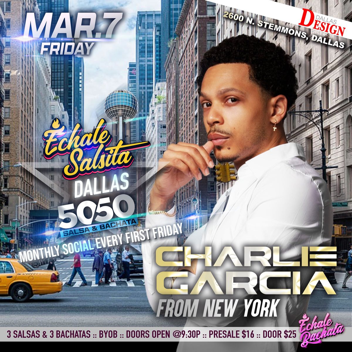 Echale Salsita Dallas Social ft. Charlie Garcia from New York!