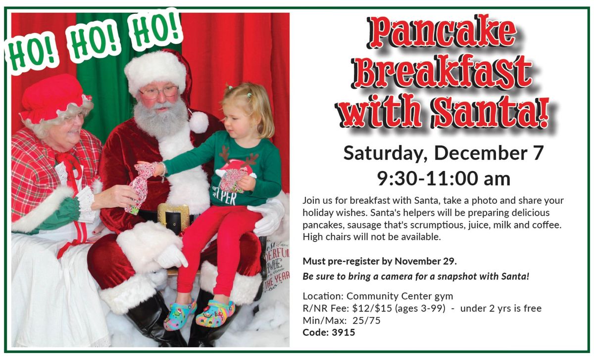 Pancake Breakfast with Santa!