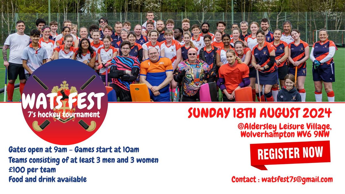 WATs Fest - 7s hockey tournament (open to all clubs)