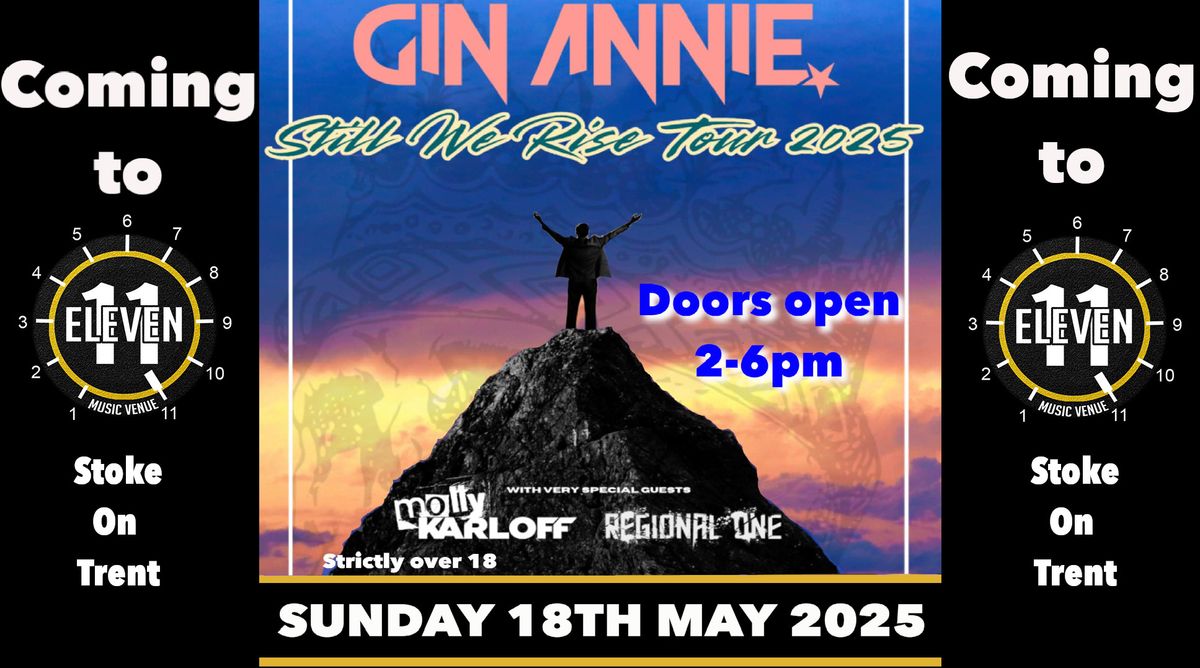 Gin Annie + Molly Karloff + Regional One live Eleven Stoke