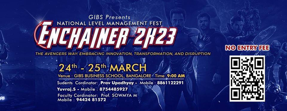 Enchainer2k23 - GIBS Business School ( National Level Management Fest) 