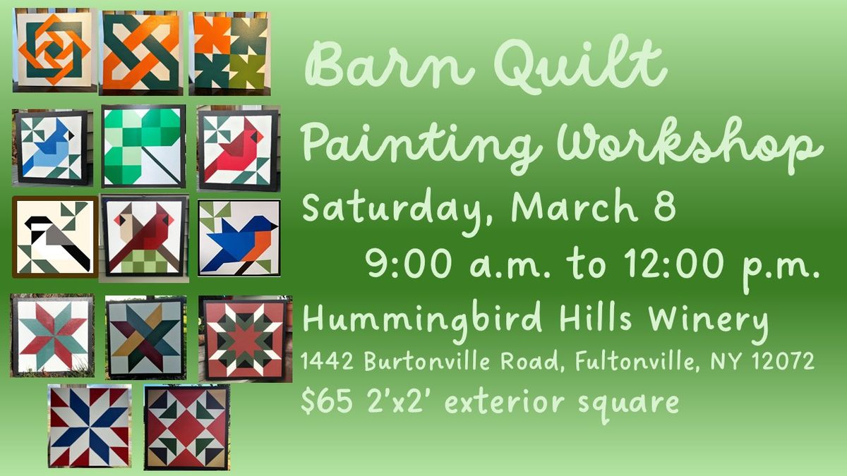 Barn Quilt Painting Workshop