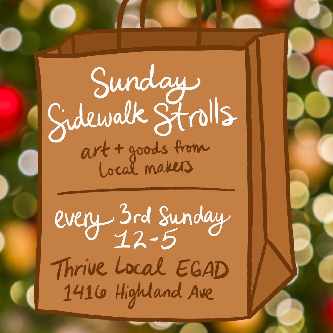 EGAD: 3rd Sunday Holiday Sidewalk Stroll | 12\/15 from 12-5pm