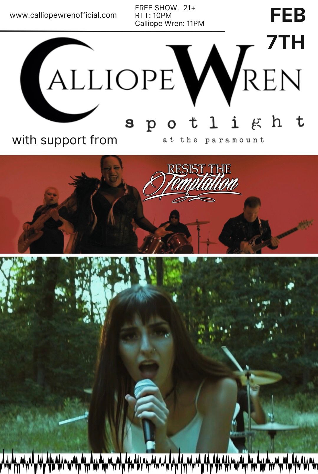 Calliope Wren LIVE at The Spotlight (with support from RTT)