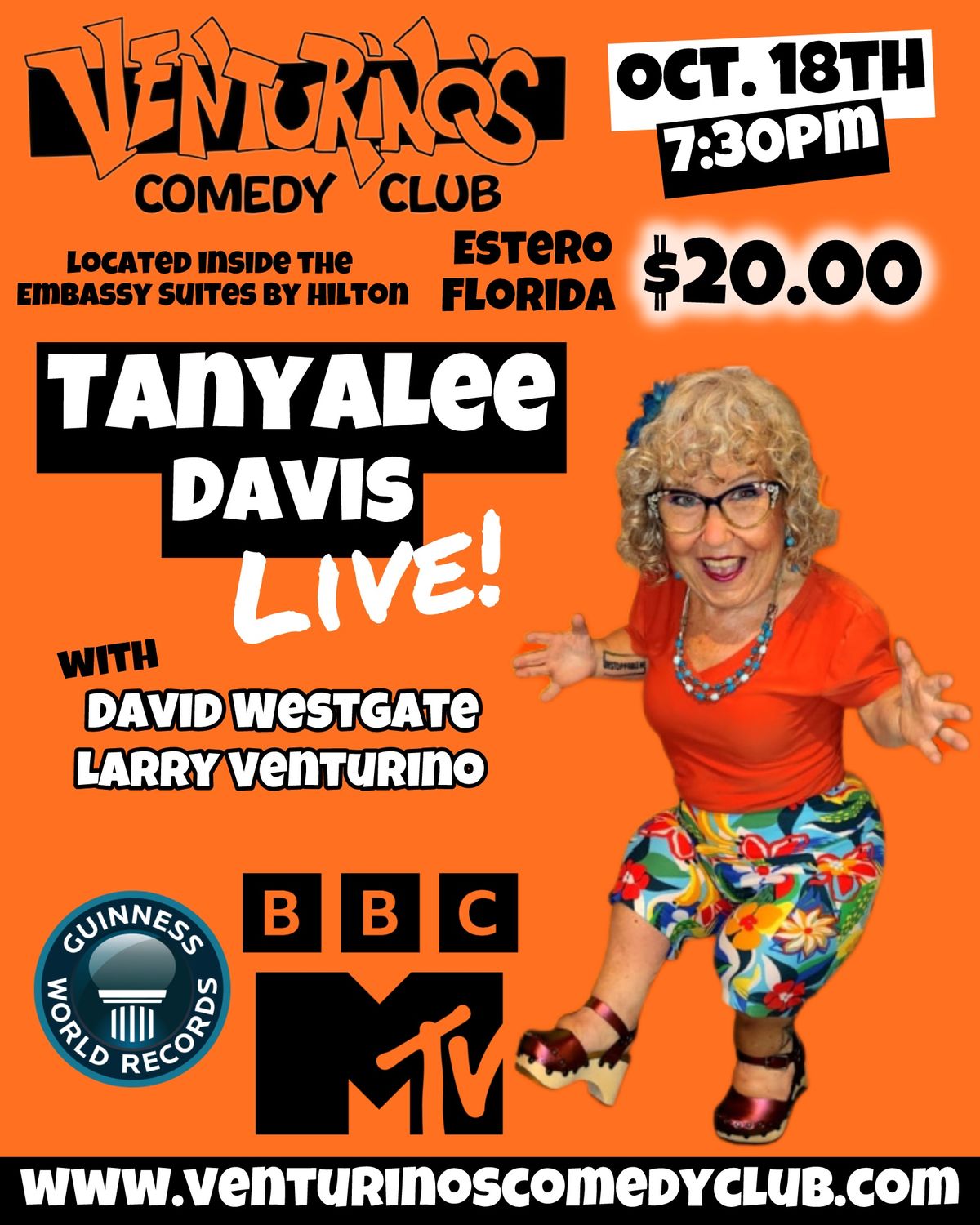 Tanyalee Davis LIVE! at Venturino's Comedy Club