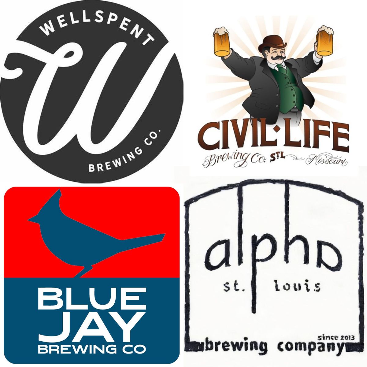 BrewHop STL Tour - Wellspent, Civil Life, BlueJay, Alpha