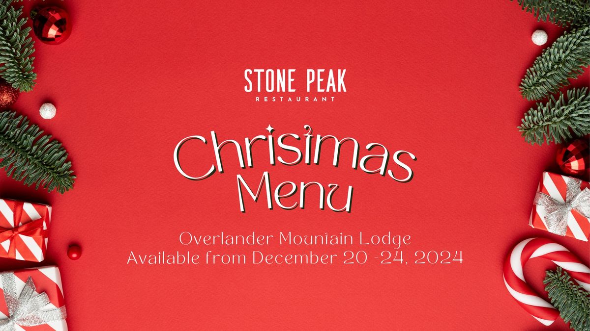 Stone Peak Restaurant's Christmas Menu