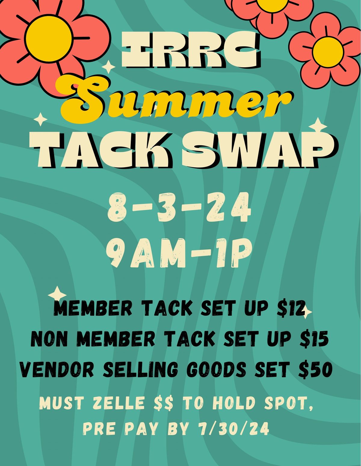 Our first annual tack sale!
